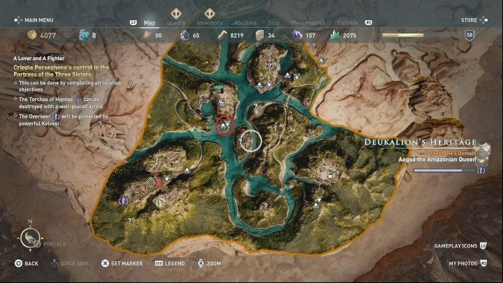 Wings of Hermes are marked on the map - you can easily find them - AC Odyssey Fate of Atlantis: A Lover and A Fighter - Episode 1 - Fields of Elysium - Assassins Creed Odyssey Guide