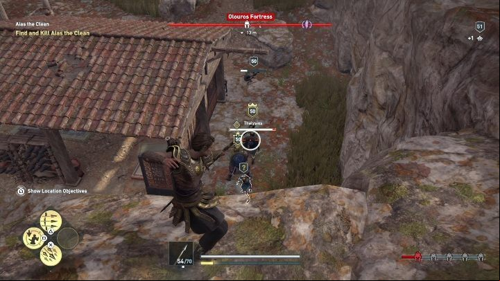 Aias is in Olouros Fortress - AC Odyssey Legacy of the first blade: Side Quests - Episode 2 - Side Quests - Assassins Creed Odyssey Guide