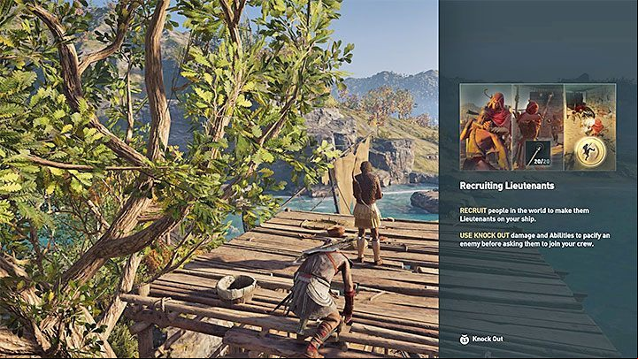 The game explains how to recruit new crew as lieutenants right after you get your ship and go to Megaris - AC Odyssey: You Work for Me Now Trophy - Trophy Guide - Assassins Creed Odyssey Guide