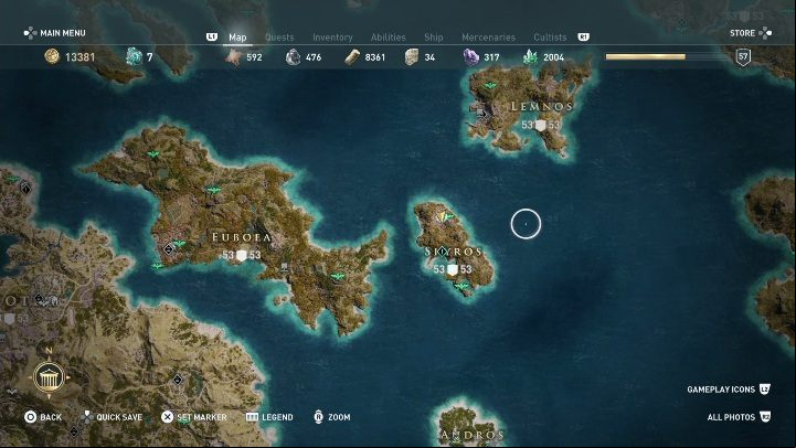 You will start your adventure in Skiros - A Friend worth dying for - Side Quests in Assassins Creed Odyssey - Free DLC Side Quests - Assassins Creed Odyssey Guide