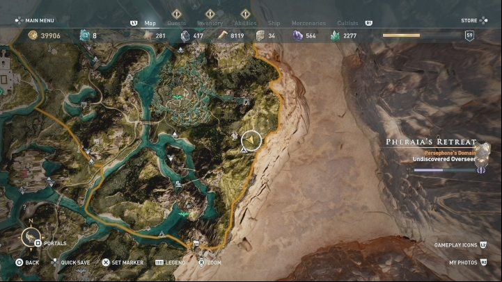 To reach this location, you need to use Gaias Under - the only tomb in Asylum - AC Odyssey Fate of Atlantis: Dead Heroes Haven, Perception of Hermes - Perception of Hermes - Assassins Creed Odyssey Guide