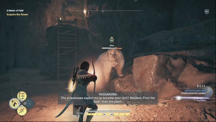 You begin the mission by talking to a few inhabitants of the village - The Image of Faith - Side Quests in Assassins Creed Odyssey - Free DLC Side Quests - Assassins Creed Odyssey Guide