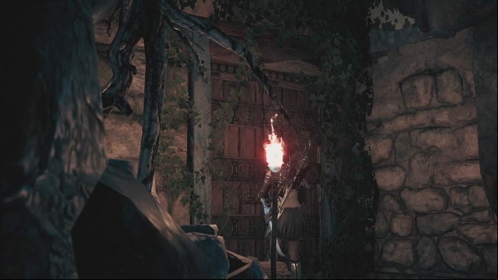 The cave contains a huge door that can be opened using the key - Divine Intervention - Side Quests in Assassins Creed Odyssey - Free DLC Side Quests - Assassins Creed Odyssey Guide