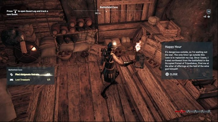 Location of the Ainigmata Ostraka: The cave near the battlefield - AC Odyssey: Ainigmata Ostraka in Megaris - Ainigmata Ostraka - Assassins Creed Odyssey Guide