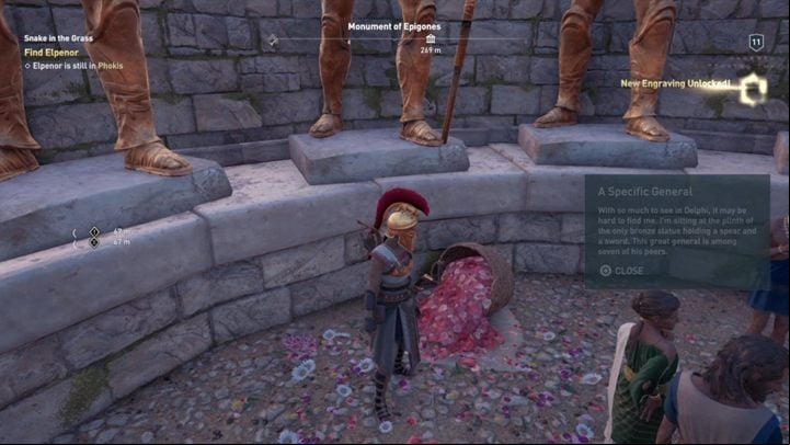 How to solve: In the picture above you will find the exact location - AC Odyssey: Ainigmata Ostraka in Phokis - Ainigmata Ostraka - Assassins Creed Odyssey Guide