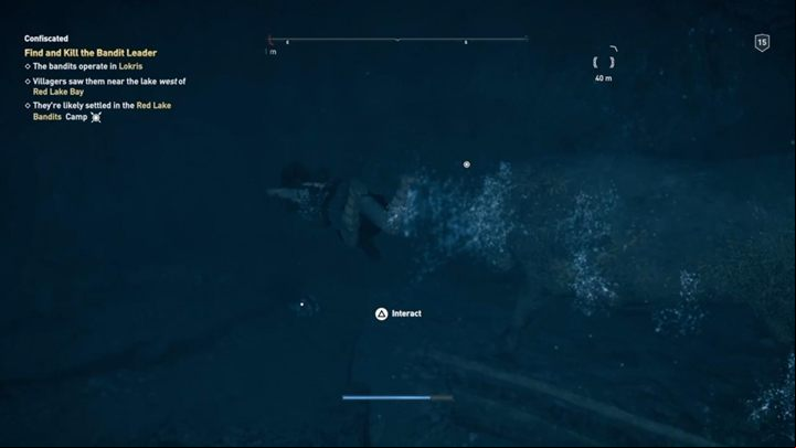 How to solve: The center of the red lake - AC Odyssey: Ainigmata Ostraka in Lokris - Ainigmata Ostraka - Assassins Creed Odyssey Guide