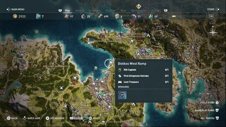 1 - AC Odyssey: Ainigmata Ostraka in Korinthia - Ainigmata Ostraka - Assassins Creed Odyssey Guide