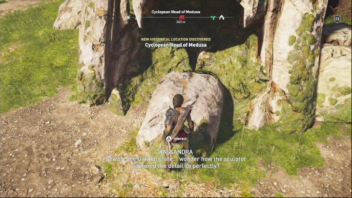 Riddle solution: Go to the area near Kephisos Sanctuary Ruins - AC Odyssey: Ainigmata Ostraka in Korinthia - Ainigmata Ostraka - Assassins Creed Odyssey Guide