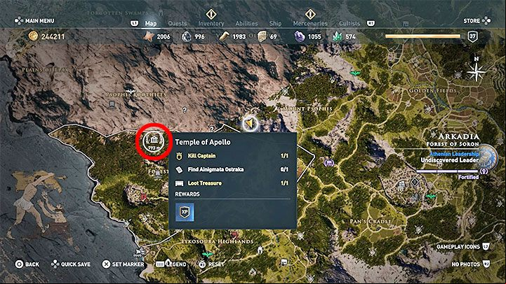 1 - AC Odyssey: Ainigmata Ostraka in Arcadia - Ainigmata Ostraka - Assassins Creed Odyssey Guide