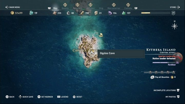 2 - AC Odyssey: Ainigmata Ostraka on Kythera Island - Ainigmata Ostraka - Assassins Creed Odyssey Guide