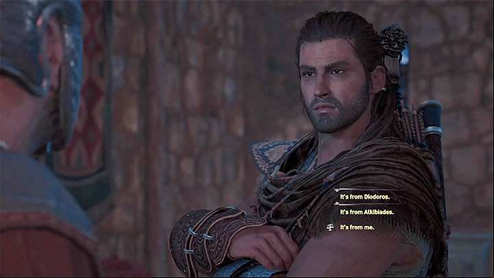 Alkibiades can give you a new side quest called Handle with Care - AC Odyssey: Alkibiades - Romance - Romances - Assassins Creed Odyssey Guide