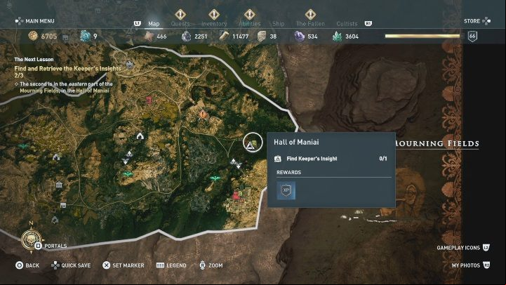 This location is in The Mourning Fields - AC Odyssey Fate of Atlantis: Hall of Maniai, Perception of Hermes - Perception of Hermes - Assassins Creed Odyssey Guide