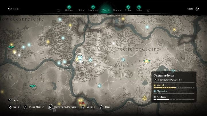 1 - Assassins Creed Valhalla: Flyting - Oxenefordscire secrets, locations - Oxenefordscire - Assassins Creed Valhalla Guide and Walkthrough