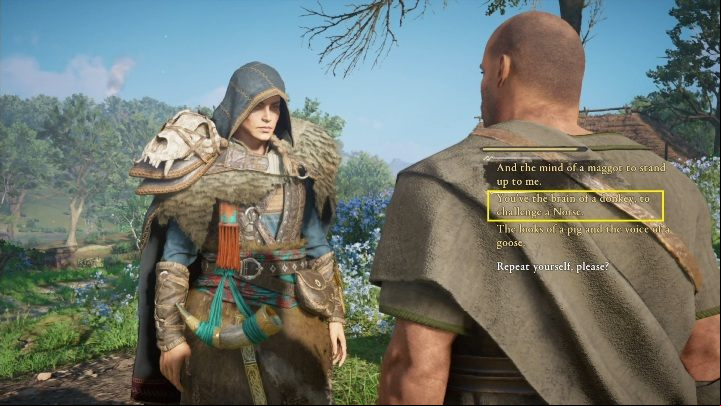 The decisive round; the last answer - Assassins Creed Valhalla: Flyting - Oxenefordscire secrets, locations - Oxenefordscire - Assassins Creed Valhalla Guide and Walkthrough