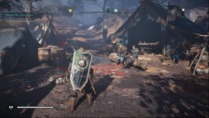 Go to a frontline camp and talk to Faravid - Assassins Creed Valhalla: Honor Has Two Edges - Eurvicscire - Assassins Creed Valhalla Guide and Walkthrough