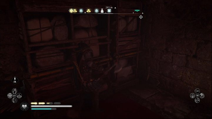 Move them to get to the hole in the wall - Assassins Creed Valhalla: Gear - Jorvik secrets, locations - Jorvik - Assassins Creed Valhalla Guide and Walkthrough