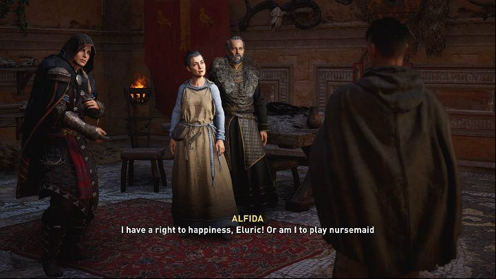 There will be an argument with Eluric - Assassins Creed Valhalla: Twists and Turns - Essexe - Assassins Creed Valhalla Guide and Walkthrough