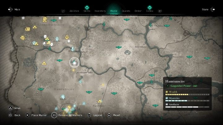 Location of the cursed place: northern part of the map - Assassins Creed Valhalla: Cursed Symbol - Hamtunscire secrets, locations - Hamtunscire - Assassins Creed Valhalla Guide and Walkthrough