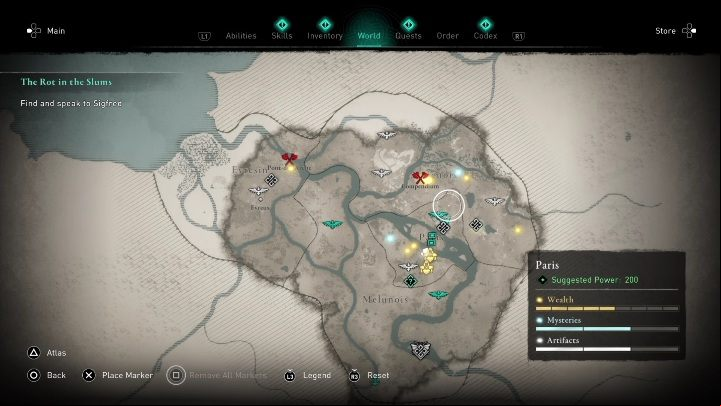 3 - AC Valhalla Siege of Paris: Treasure Hoard Map, Paris - secrets, locations - Paris - Assassins Creed Valhalla Guide and Walkthrough