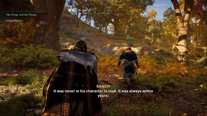Talk to Randvi and offer to keep her company - Assassins Creed Valhalla: The Forge and the Flame - Ravensthorpe - Assassins Creed Valhalla Guide and Walkthrough