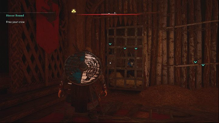 After the fight with Rikiwulf, release the first prisoner from ties and let the rest of his companions out of the cage - Assassins Creed Valhalla: Honor Bound - Rygjafylke - Assassins Creed Valhalla Guide and Walkthrough