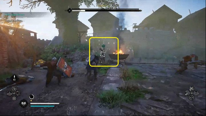 Eadwyn can also use a potion that will start regenerating her health - Assassins Creed Valhalla: The Saga Stone - Oxenefordscire - Assassins Creed Valhalla Guide and Walkthrough