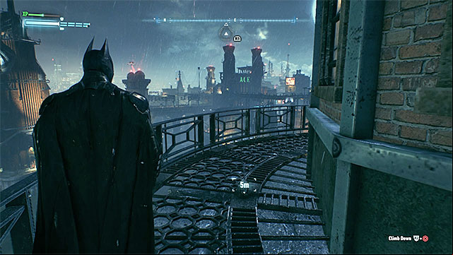 Reach the top of the lighthouse - Riddler trophies on Founders Island (1-16) | Collectibles - Founders Island - Collectibles - Founders Island - Batman: Arkham Knight Game Guide & Walkthrough