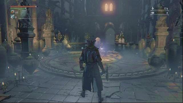 From the Tomb of Oedon chapel you may go straight forward or turn left. - Cathedral Ward | Walkthrough - Walkthrough - Bloodborne Game Guide & Walkthrough