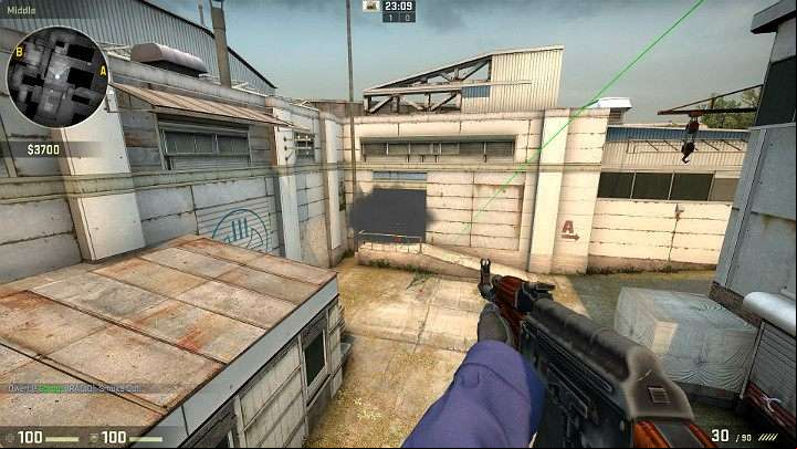 The grenade will fall through the center of the map and it will fall into the age, from the Counter-Terrorists side - Cache | Tournament maps in CS GO - Tournament Maps in Counter Strike: Global Offensive - CS GO Game Guide