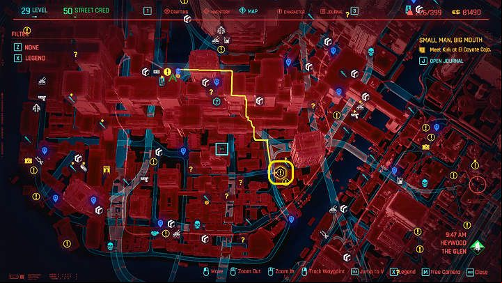 1 - Cyberpunk 2077: Small Man, Big Mouth - walkthrough - Exploration - Cyberpunk 2077 Guide