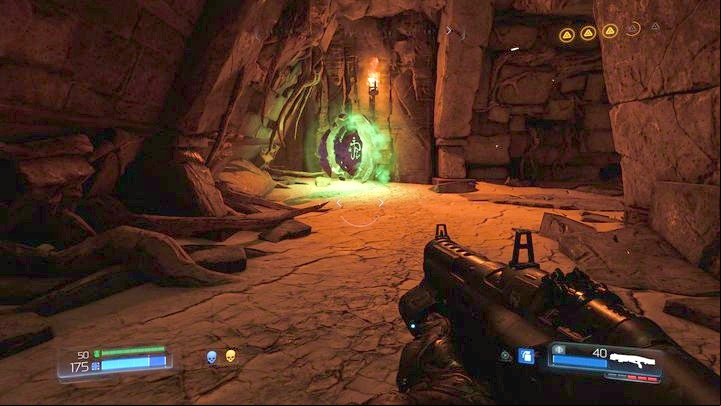 After examining the automap you must go to the opposite end of the map - Doom: All secrets in Kadingir Sanctum - Secrets - Doom Game Guide & Walkthrough