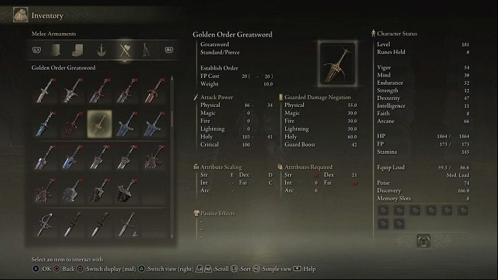 Weapon Type: Greatsword - Elden Ring: List off all Legendary Armaments - Trophy Guide - Elden Ring Guide