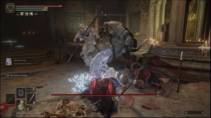 In case you have around 60-70 Intelligence, it would be a good idea to equip spells such as Comet, Comet Azur, Rykard's Rancor, Ranni's Dark Moon, Rennala's Full Moon and/or Meteorite of Astel - Elden Ring: How to beat Godskin Duo? - Crumbling Farum Azula - Elden Ring Guide