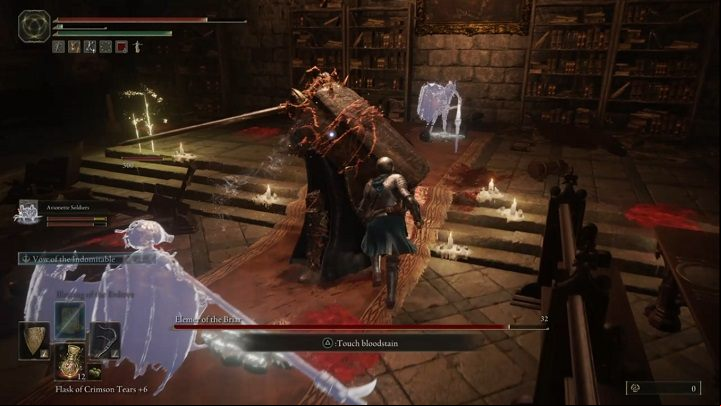 Stay close to the enemy at all times during combat - Elden Ring: How to beat Elemer of the Briar? - Altus Plateau - Elden Ring Guide