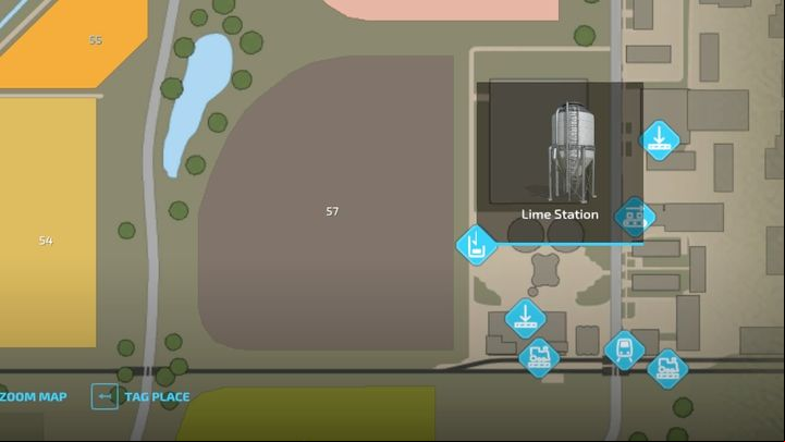 The one exception to this rule is lime which you can refill at special stations marked on the map, by driving your machine onto a marker and pressing the refilling button - Farming Simulator 22: Refilling tanks - Vehicles and machinery - Farming Simulator 22 Guide