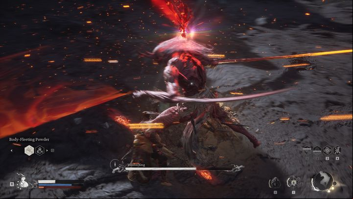 The fight operates on similar principle as the one with Red Boy - Black Myth Wukong: How to defeat the Yaksha King boss? - Chapter 5 - Black Myth Wukong Guide