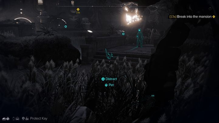 In the courtyard, the game will present you with stealth and takedown mechanics - Star Wars Outlaws: Beginnings - walkthrough - Canto Bight - Star Wars Outlaws Guide
