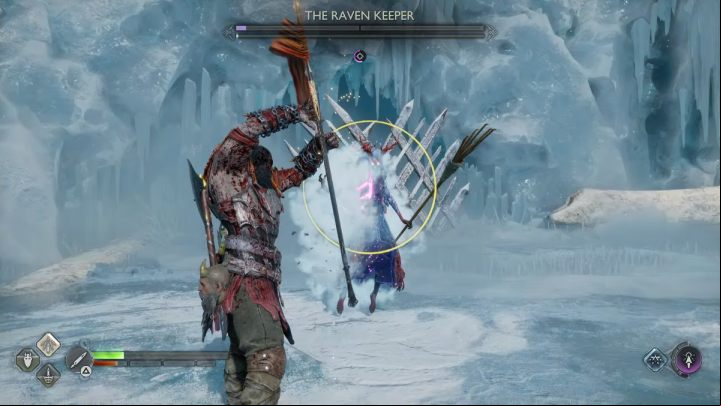 After killing the dragon, the Keeper will return - God of War Ragnarok: How to defeat the Raven Keeper? - Bosses - God of War Ragnarok Guide