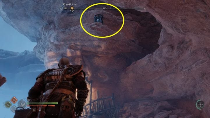 The 2nd and 3rd torches are located behind the Nornir Chest - God of War Ragnarok: The Strond, Alfheim - secrets, collectibles - Alfheim - God of War Ragnarok Guide