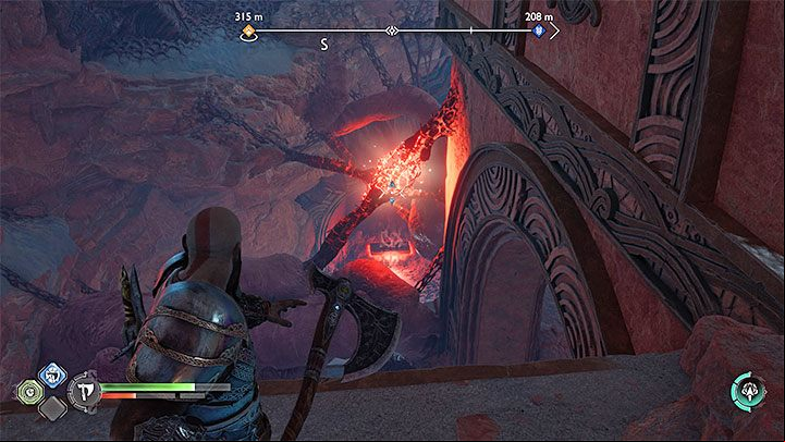You have to use Leviathan to interrupt connections - God of War Ragnarok: How to destroy connections in Alfheim? - Exploration - God of War Ragnarok Guide