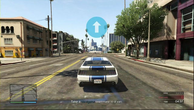 Blue arrows navigate you along the way - GTA Online: Heist 5: Pacific Standard - Heists (DLC) - GTA 5 Guide