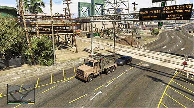 You need to quickly tug the car away from the tracks. - GTA 5: Pulling Favors Again - Strangers and Freaks missions - GTA 5 Guide