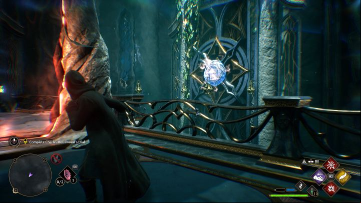 The gate will turn to the right 90 degrees - Hogwarts Legacy: Charles Rookwoods Trial - Main quests - Hogwarts Legacy Guide