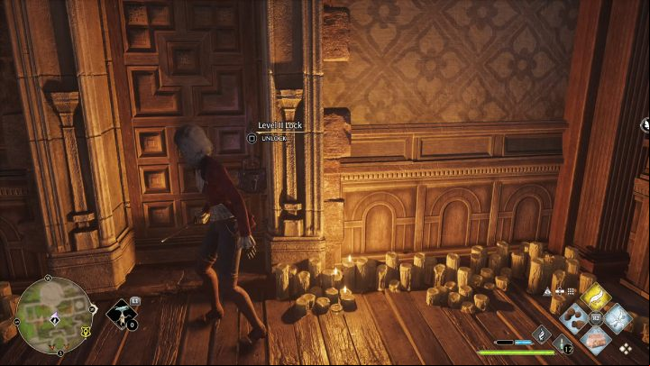 A level 2 door blocks the way - Hogwarts Legacy: Ancient Magic Hotspots Part 2 - Highlands - Hogwarts Legacy Guide