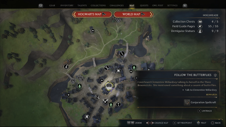 1 - Hogwarts Legacy: Follow the Butterflies - Hogsmeade - Hogwarts Legacy Guide