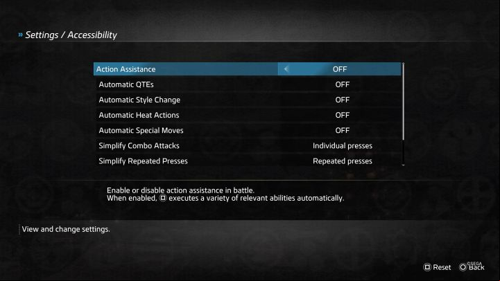 The Accessibility menu has the most options of all 3 - Like a Dragon Ishin: Accessibility Features - Appendix - Like a Dragon Ishin Guide
