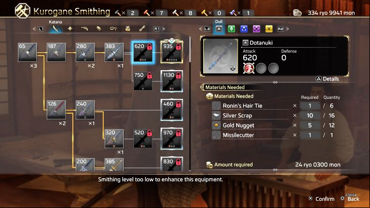 To craft a new item, you need to have - Like a Dragon Ishin: Crafting at Kurogane Smithing - Basics - Like a Dragon Ishin Guide