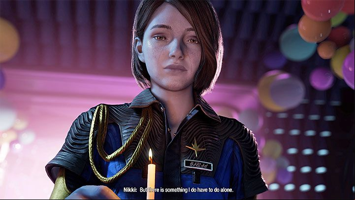 If you this scene correctly, Nikki will be liberated, and you'll advance to the next part of Chapter 15 - Guardians of the Galaxy: Chapter 15 - walkthrough, solution - Walkthrough - Guardians of the Galaxy Guide