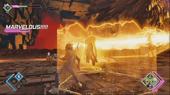 During the battle Star-Lord can be trapped in a forcefield as shown on the picture above - Guardians of the Galaxy: Chapter 15 - walkthrough, solution - Walkthrough - Guardians of the Galaxy Guide