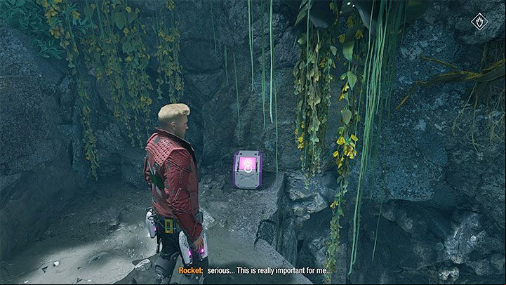Once the fight is over, locate and destroy another parasitic organism (picture 1) - Guardians of the Galaxy: Chapter 3 - all secrets/ collectibles, list - Secrets and Finds - Guardians of the Galaxy Guide